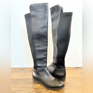 Cole Haan Womens Grand OS Dutchess Leather Over-The-Knee‎ Boots 6.5 Black